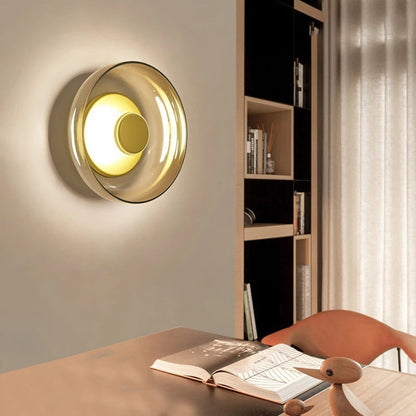 The Shimmering Glow Premium Minimalist Brass Wall Light