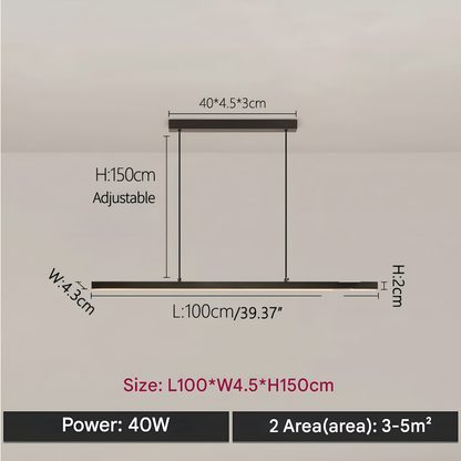 Luxury Nordic Acrylic Rowan LED Pendant Light