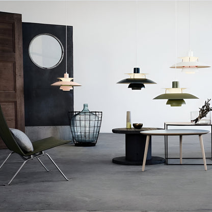 Nordic Modern Flying Layered Shade Pendant Lamp