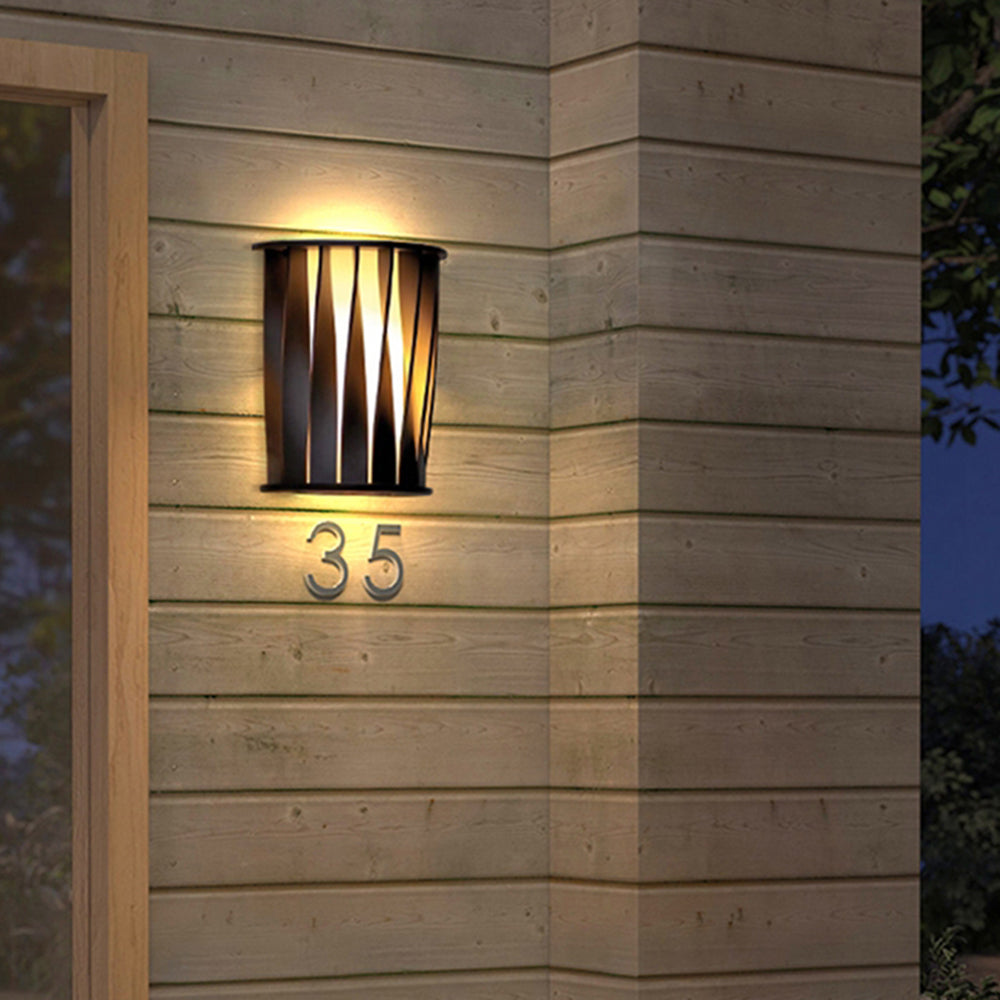 Semi-cylindrical Acrylic Outdoor Wall Lamp