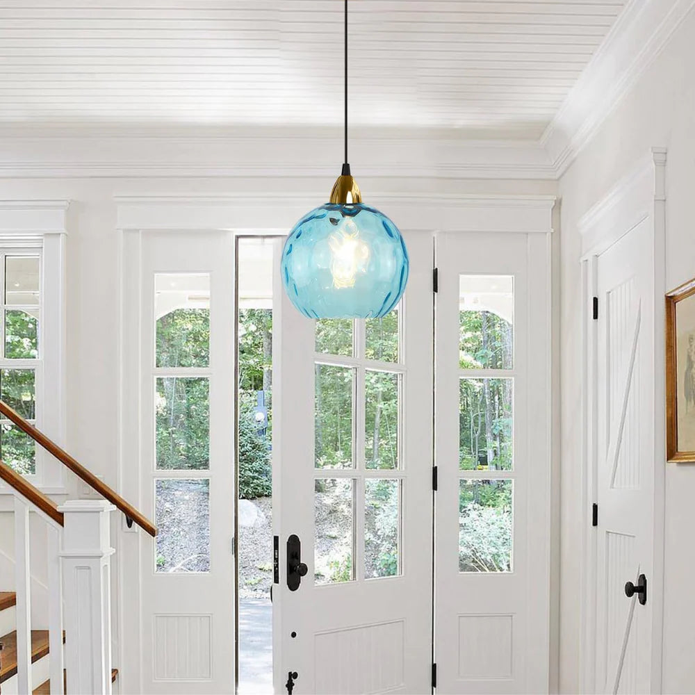 Modern LED Nordic Ceiling Glass Ball Pendant Lamp