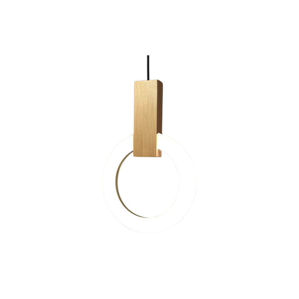 Lampada a sospensione con pendente a forma di anello Evening Glow