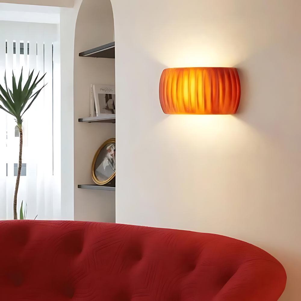 De Zon van Art Deco Hars Wandlamp