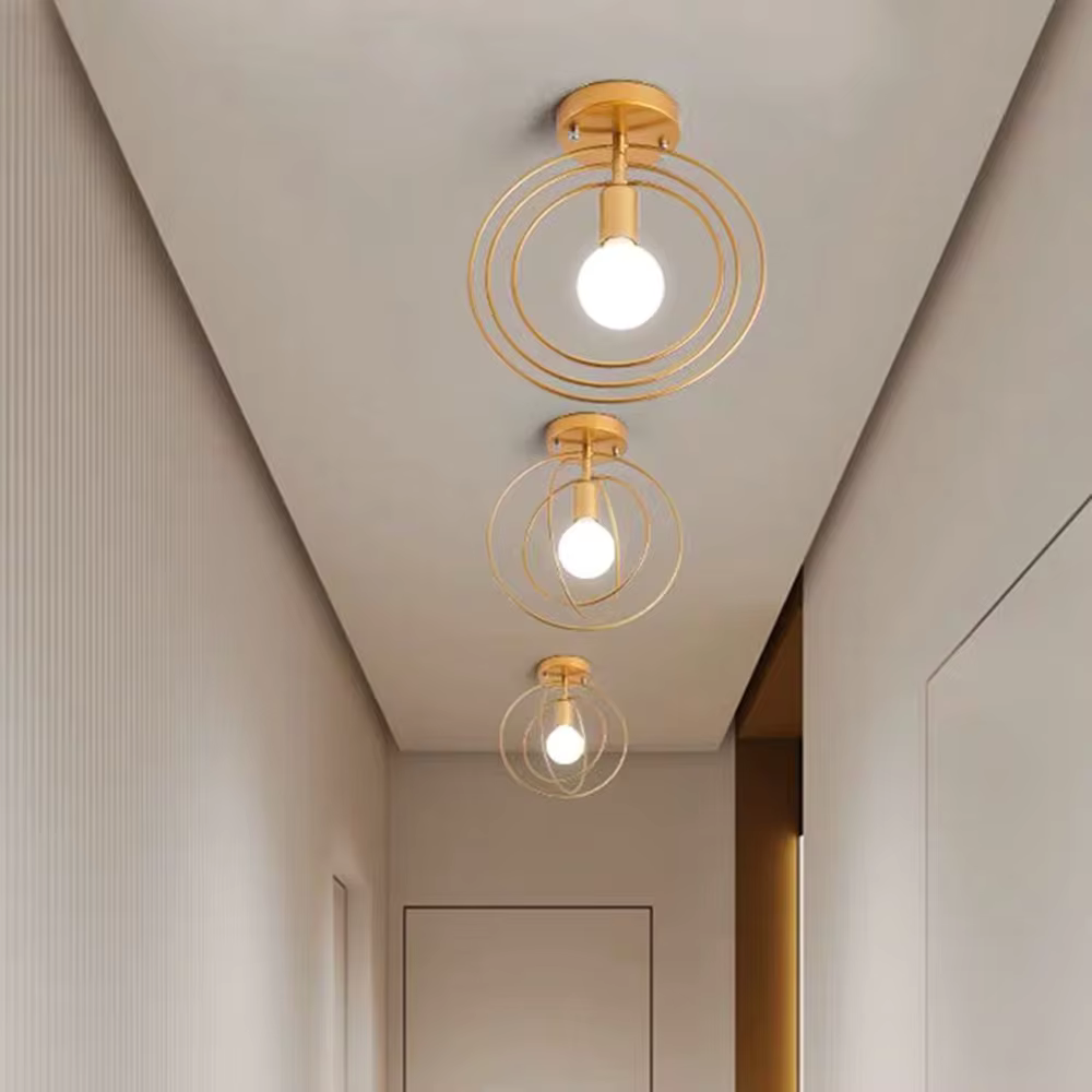 Golden Ring Ceiling Lamp