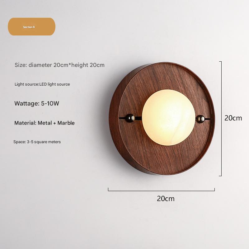 Odis Sphere Alabaster Wall Lamp