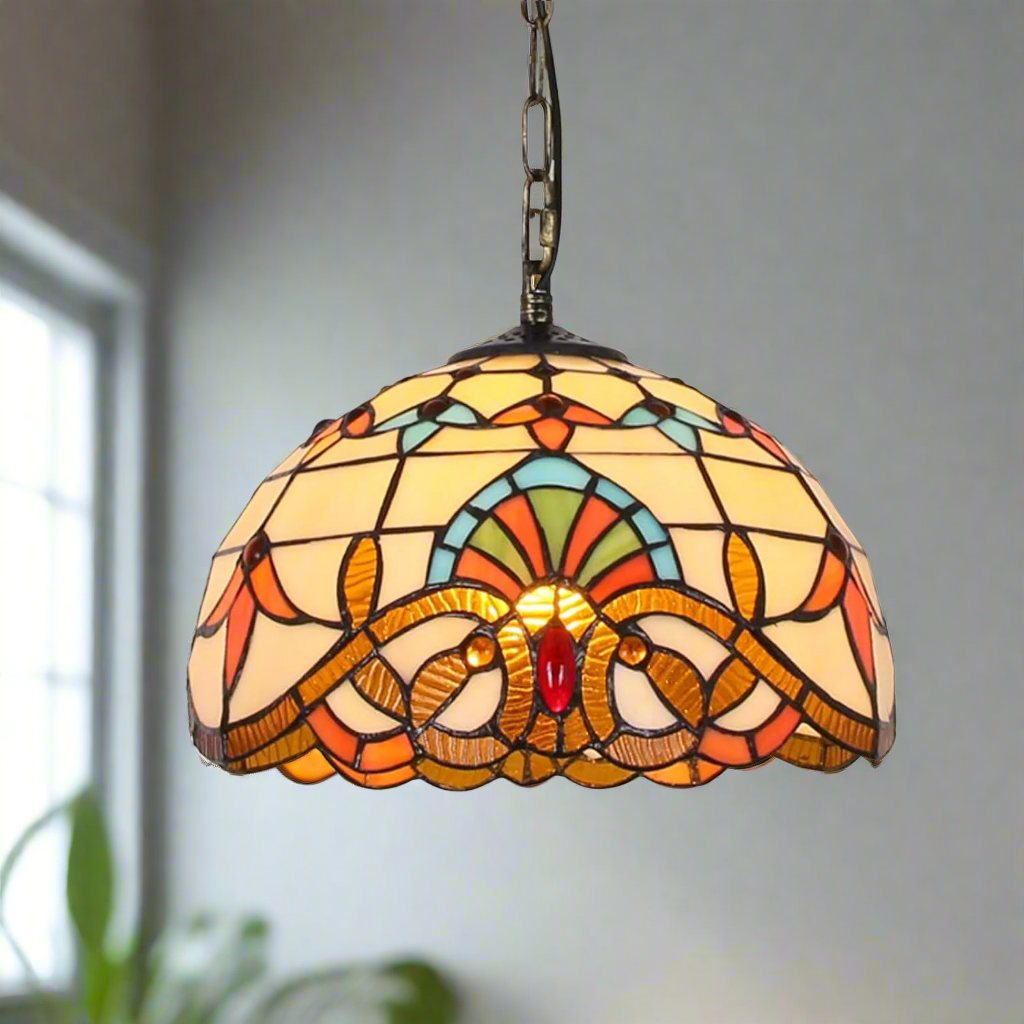 Aurelia Glow Retro Colour Glass Pendant Light