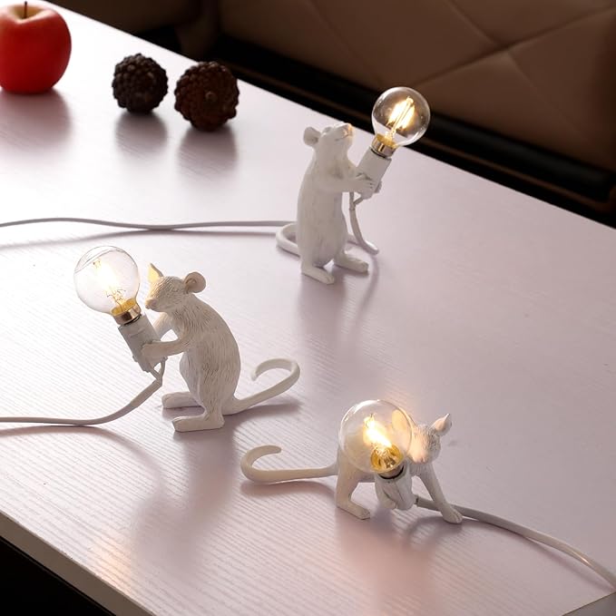 Lampe de table Souris de nuit en résine