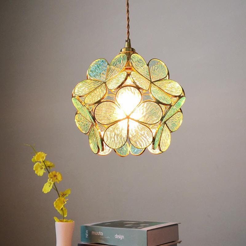 Noordse Bloem Glas Hanglamp