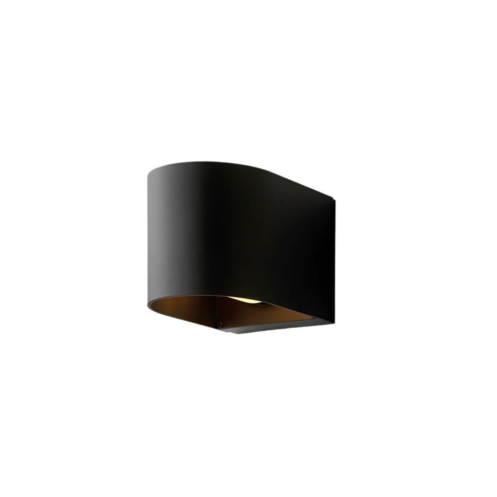 Modern Black Cylinder Weather-Resistant Waterproof Outdoor Lamp