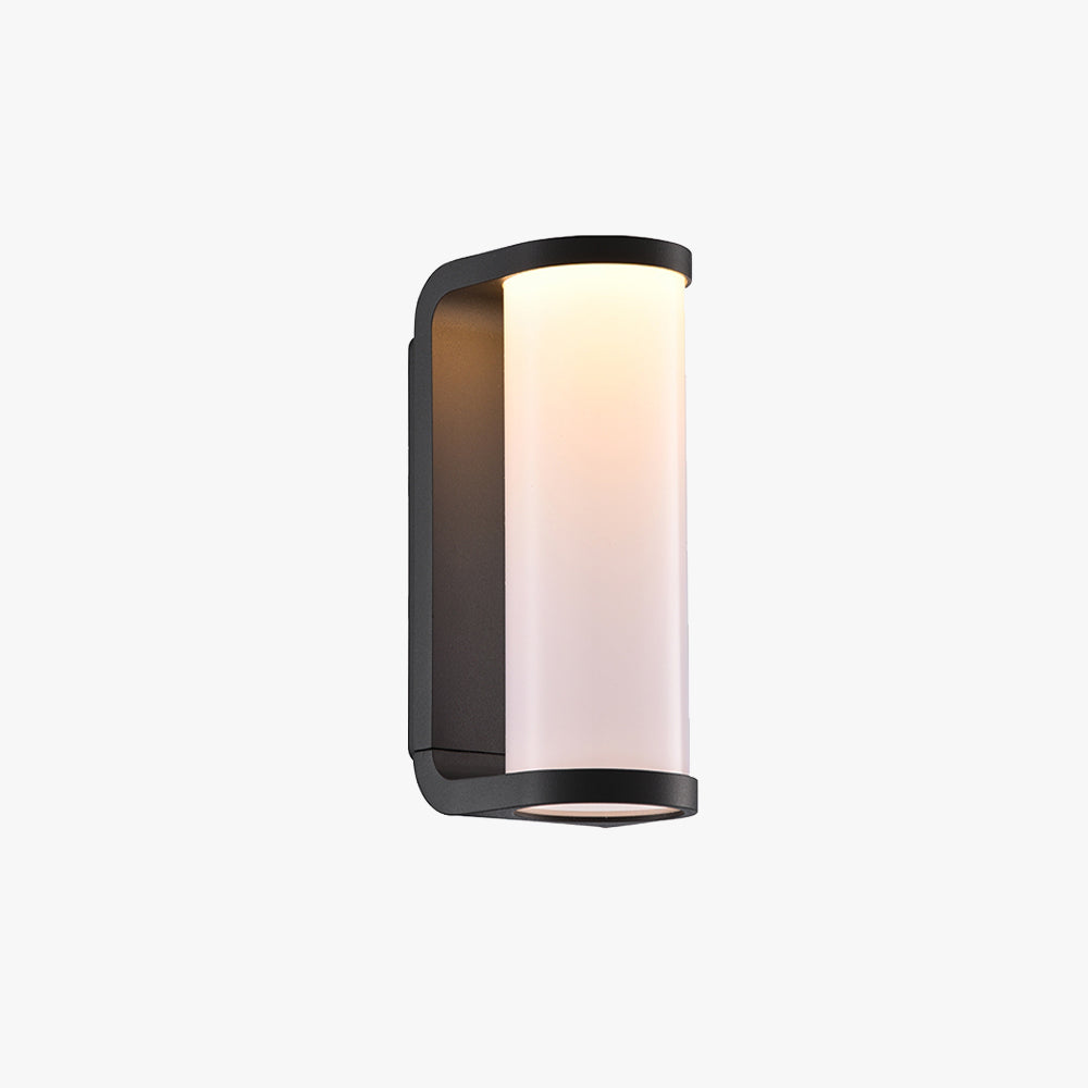 Lampe murale extérieure en métal cylindrique moderne étanche IP65