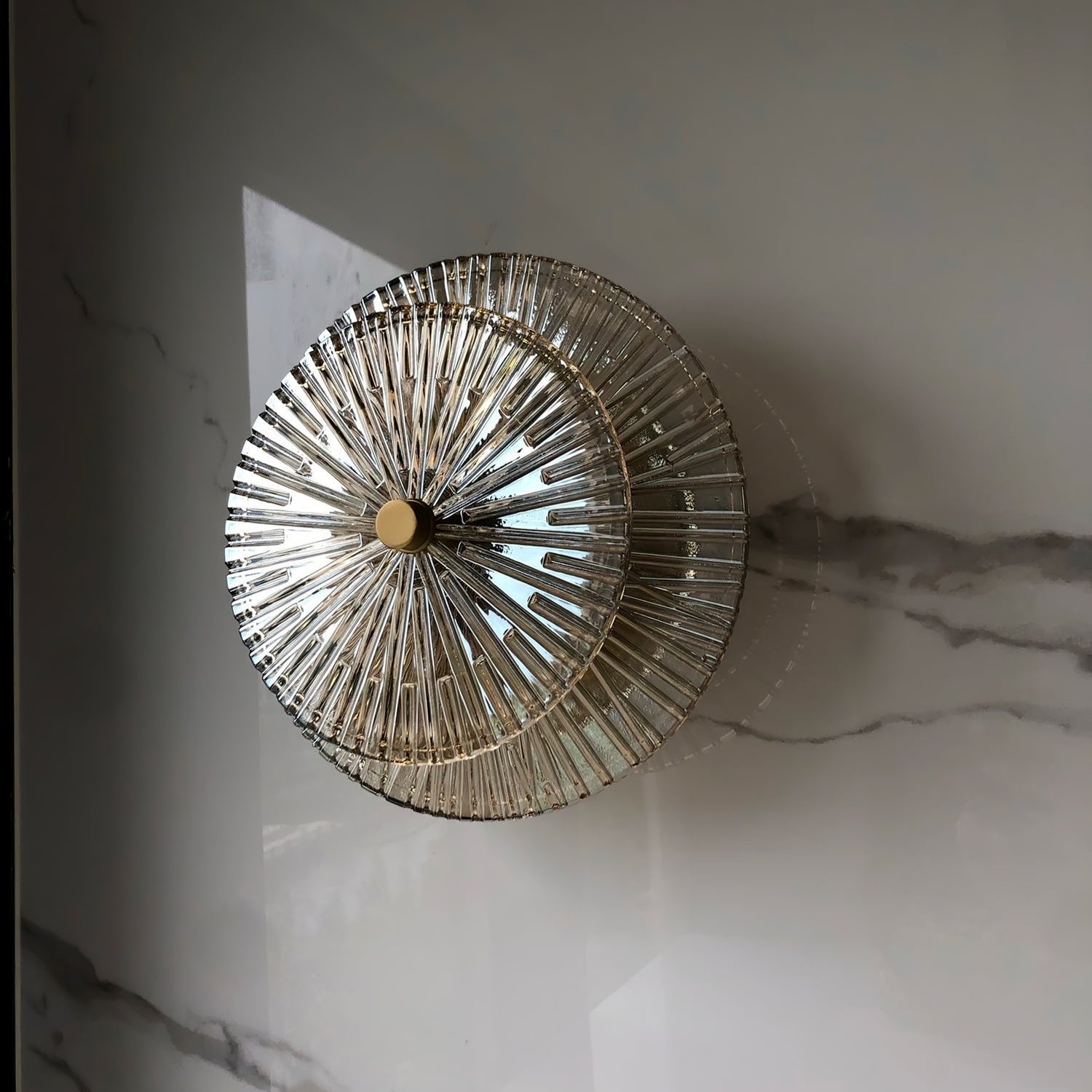 Round Crystal Wall Lamp