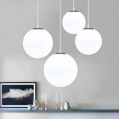 Globe Milky Glass Pendant Lamp