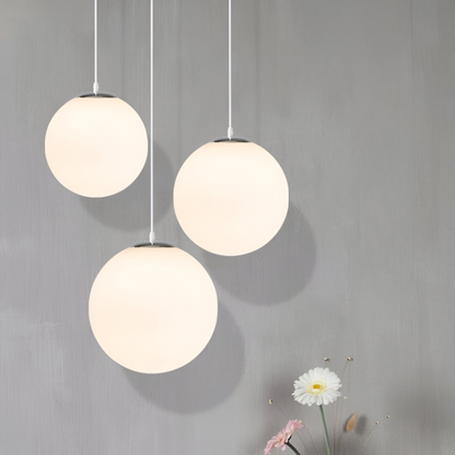 Globe Milky Glass Pendant Lamp