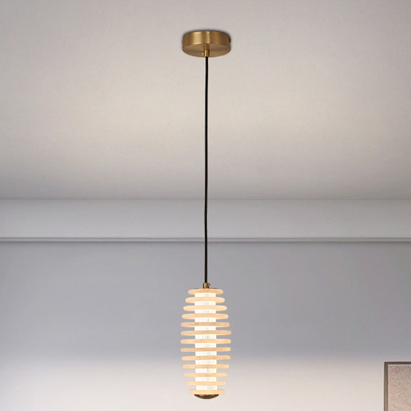 Lustre LED en acrylique creux rond scandinave