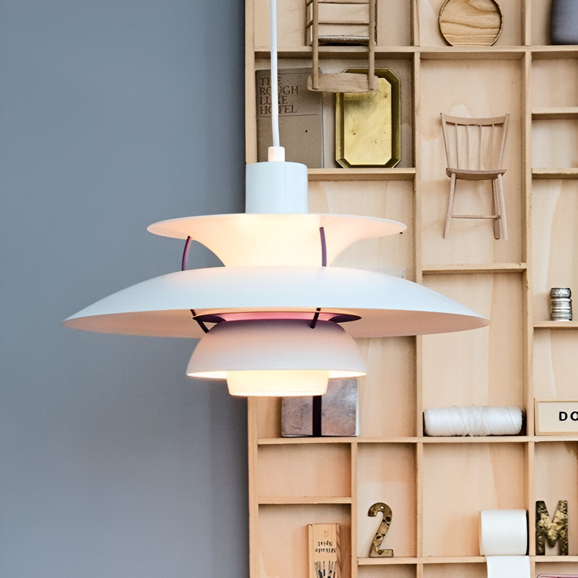 Nordic Modern Flying Layered Shade Pendant Lamp