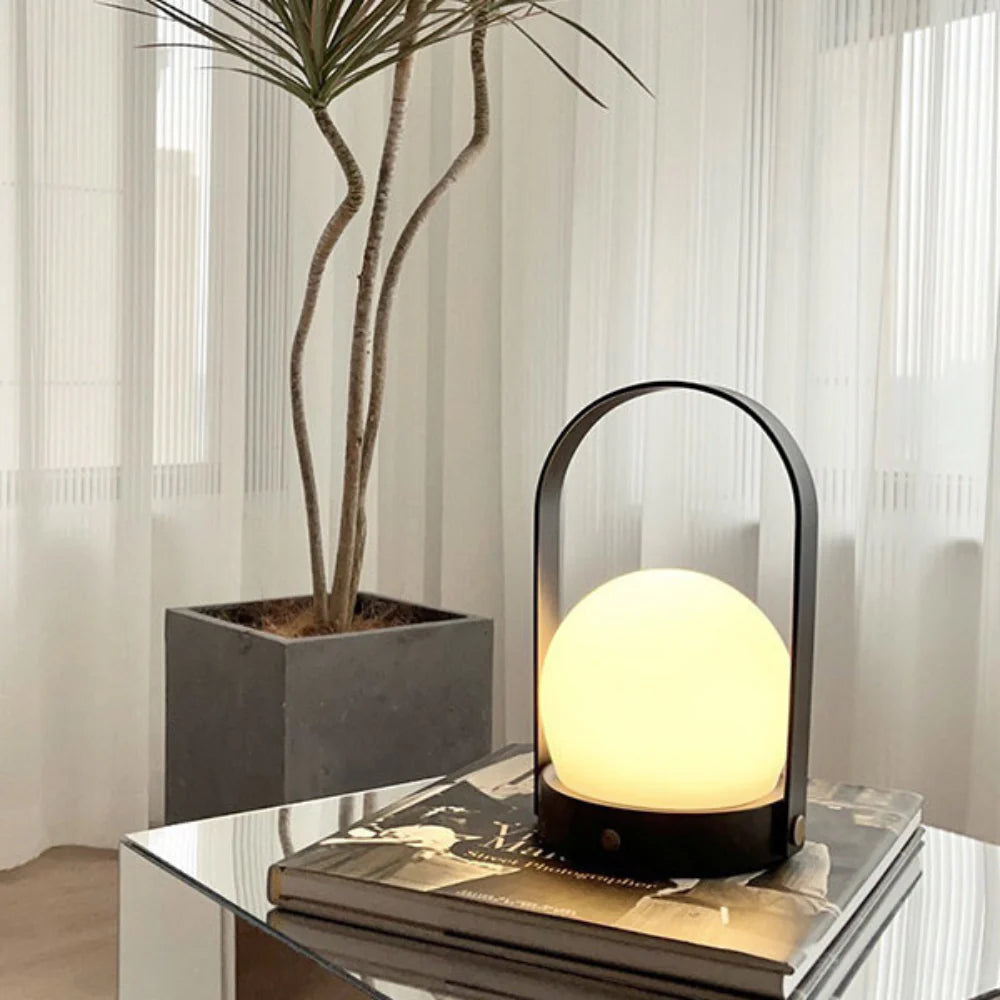 Carrie’s Lantern Wireless Modern Table Lamp