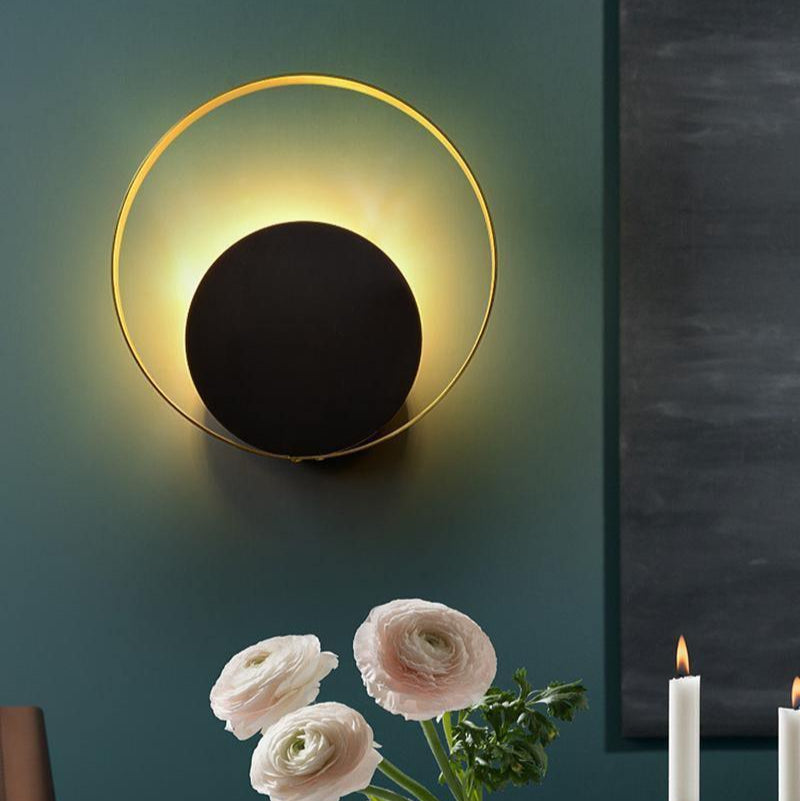 Eclipse Retro Circle Wall Lamp