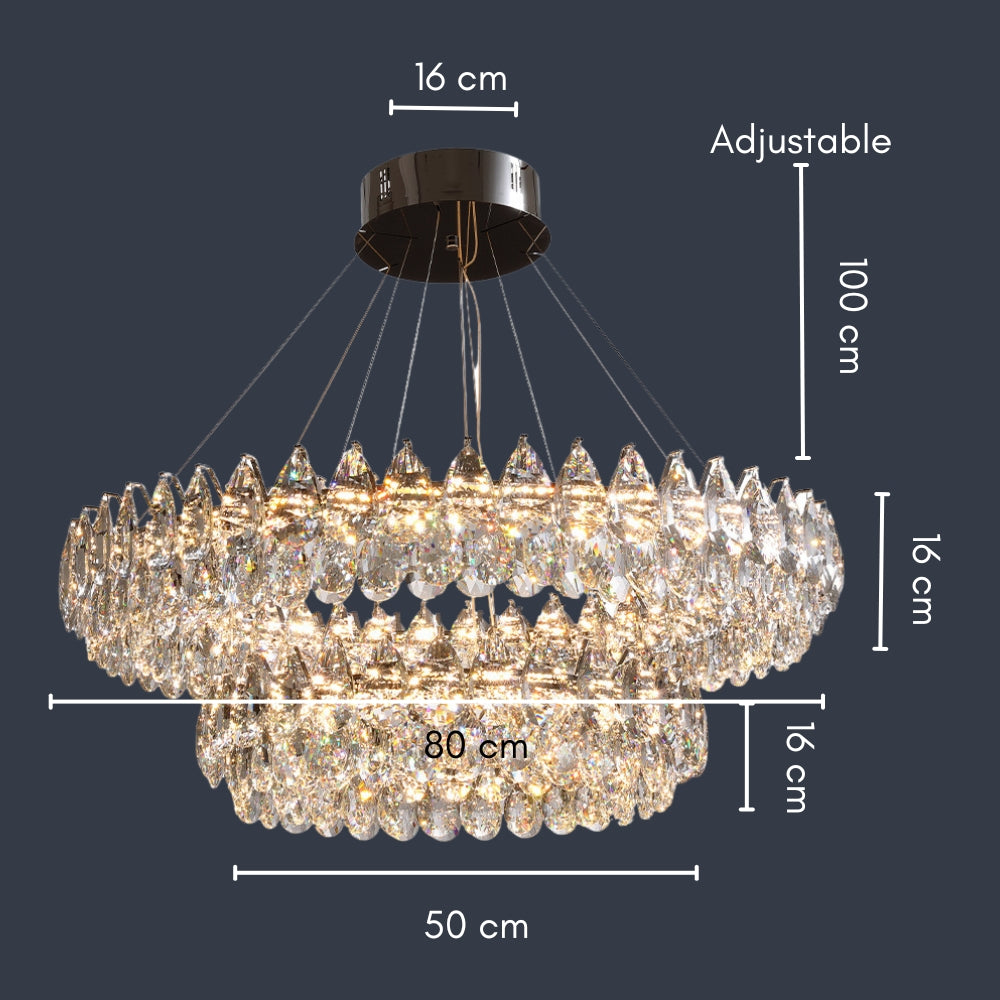Nordic Crystal Pendant Chandelier