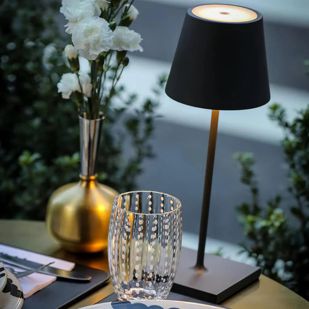 The Golden Glow Wireless  IP65 Waterproof Outdoor Table Lamp