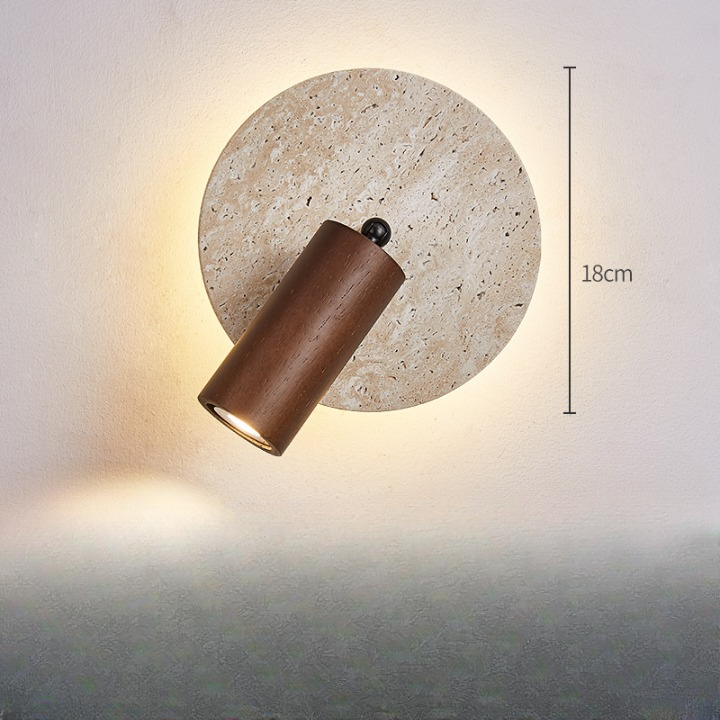 Travertine Rotatable Wall Lamp