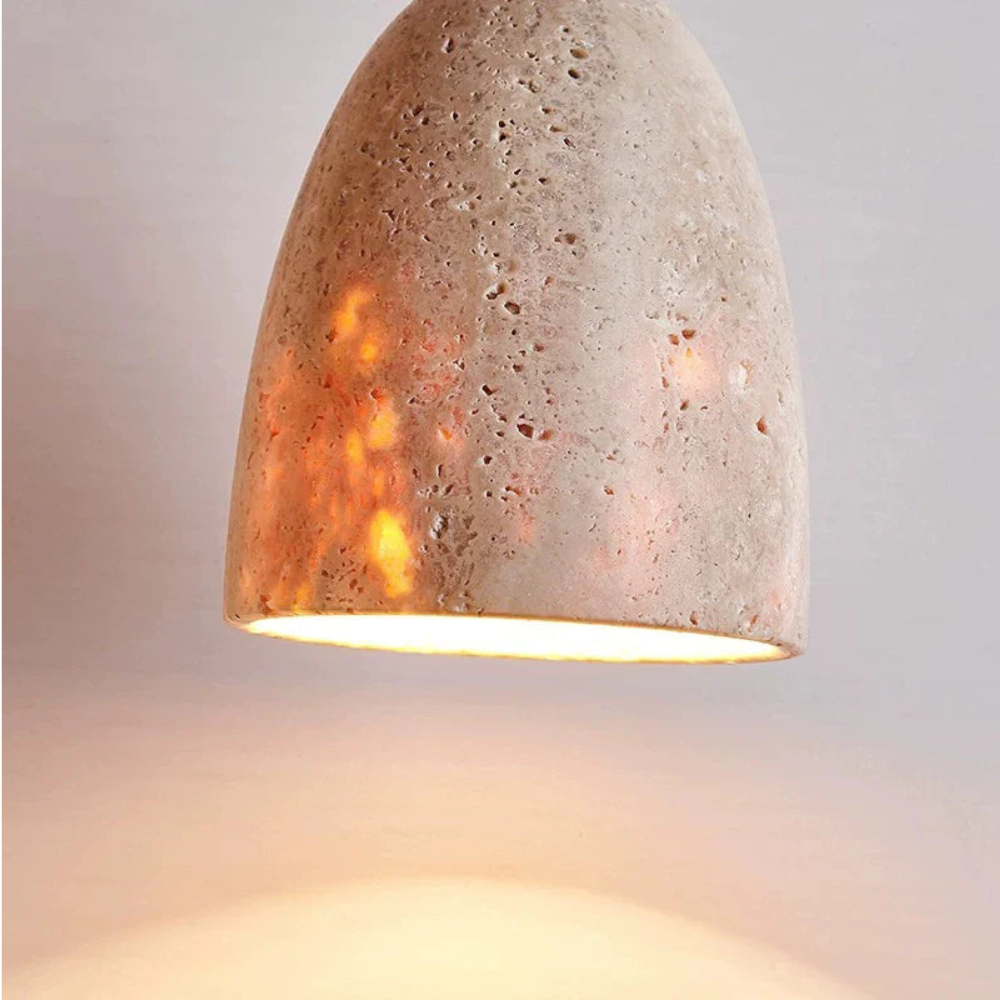 The Light of Travertine Pendant Light