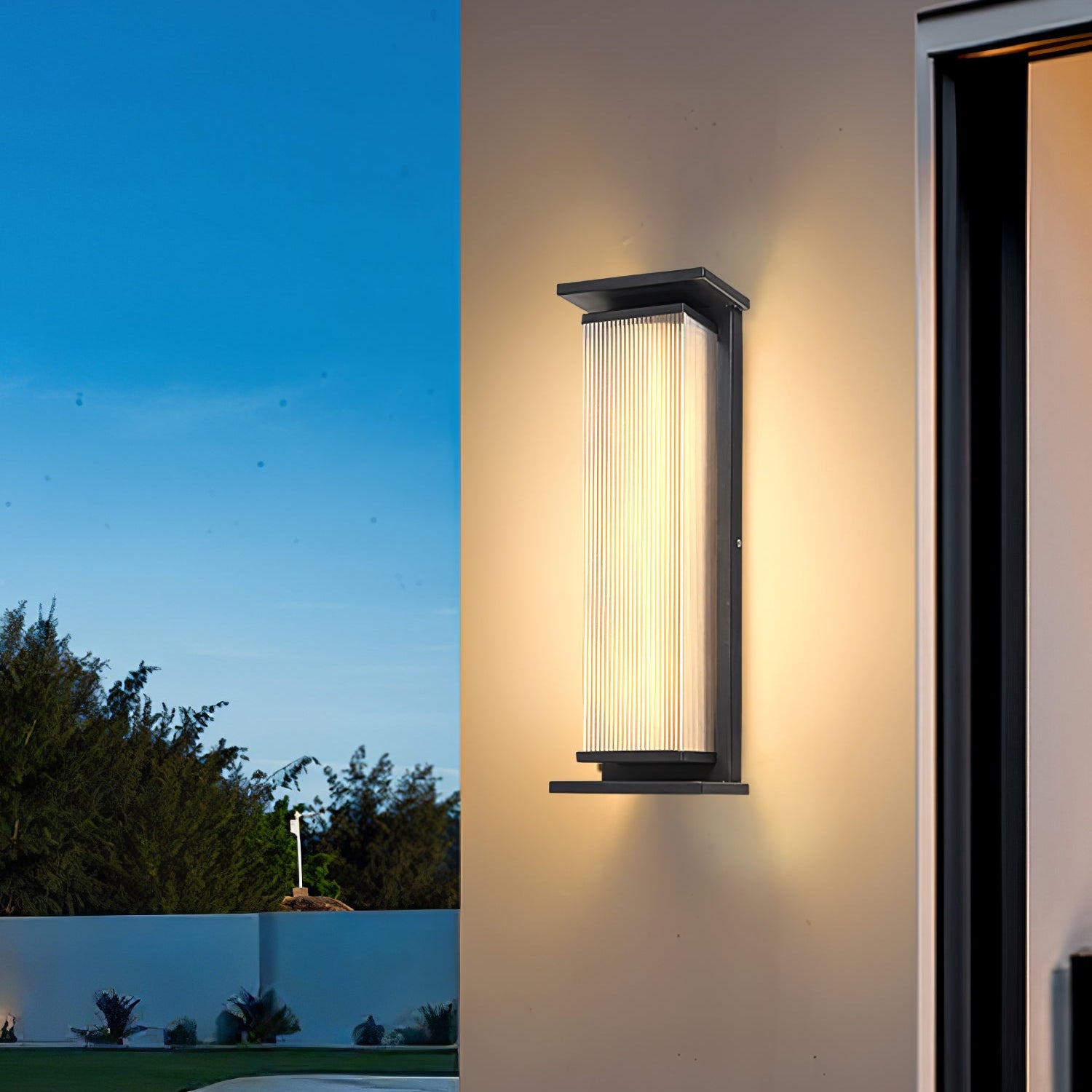 Rectangular Box Outdoor Wall Lamp