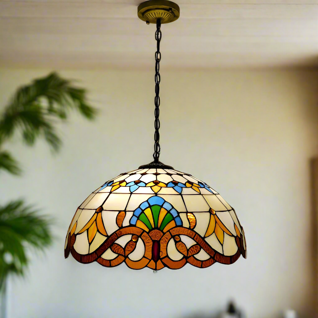 Aurelia Glow Retro Colour Glass Pendant Light