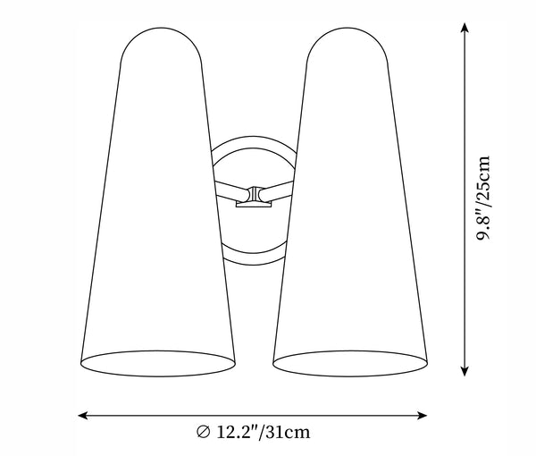 Montfaucon Messing Wandlamp