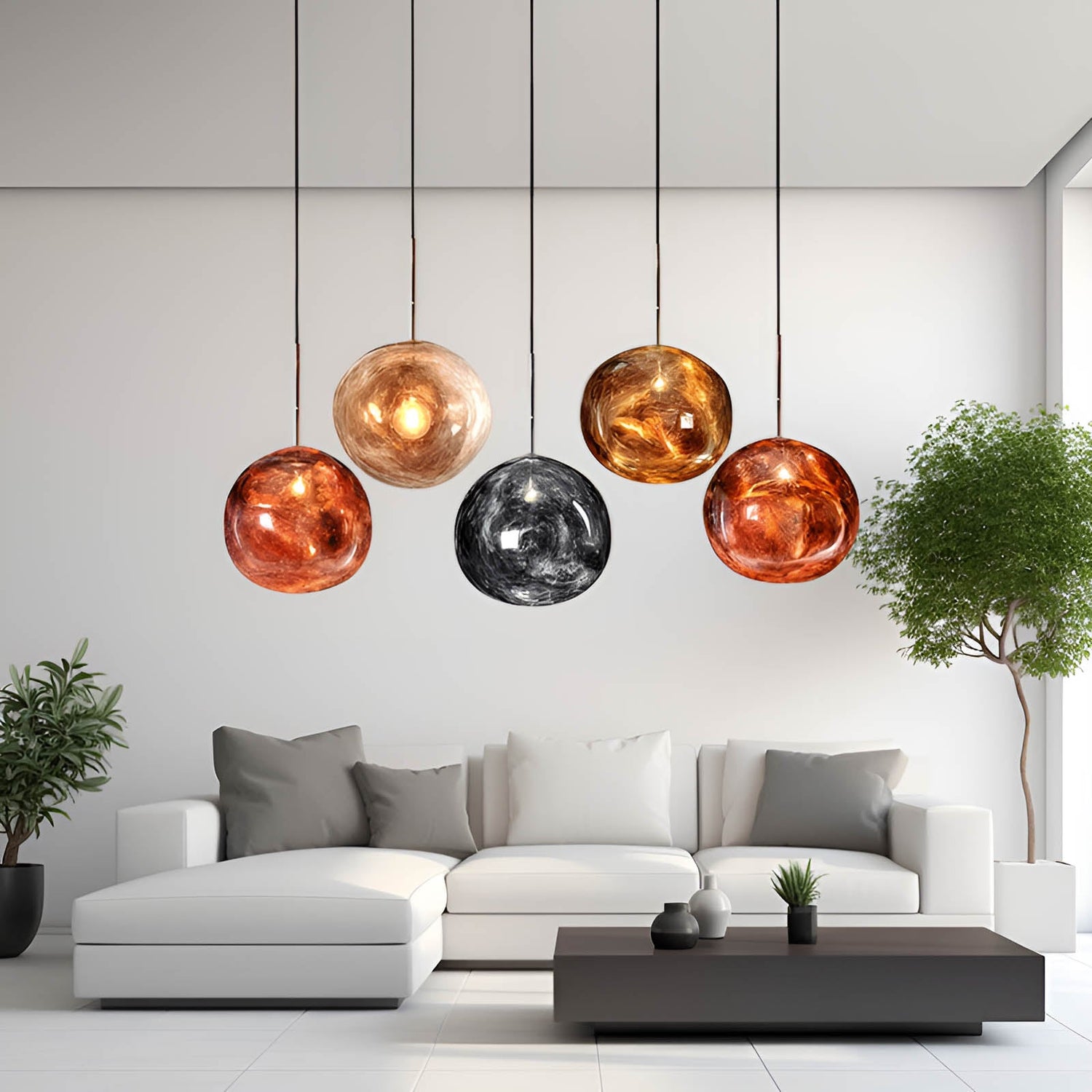 Lampe de couleur Pendentif Luna