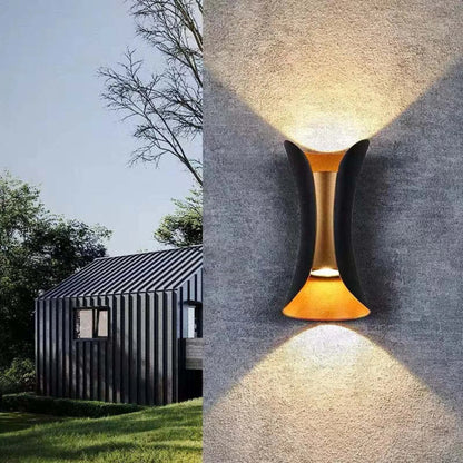 Aluminum Outdoor Night Glow Wall Lamp