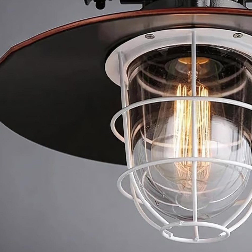 Brilliant Aluminum Industrial Ceiling Lamp