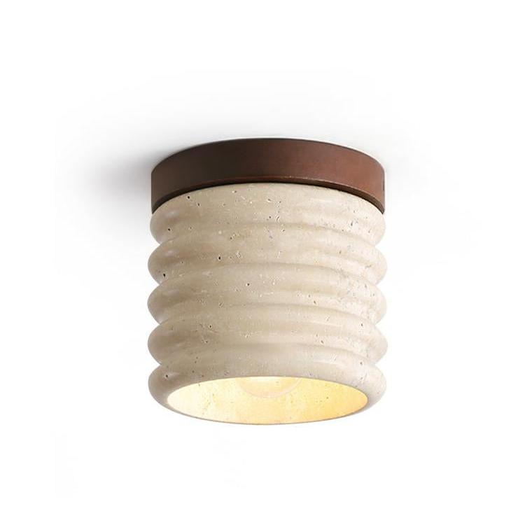 Natural Nordic Minimalist Travertine Ceiling Lamp