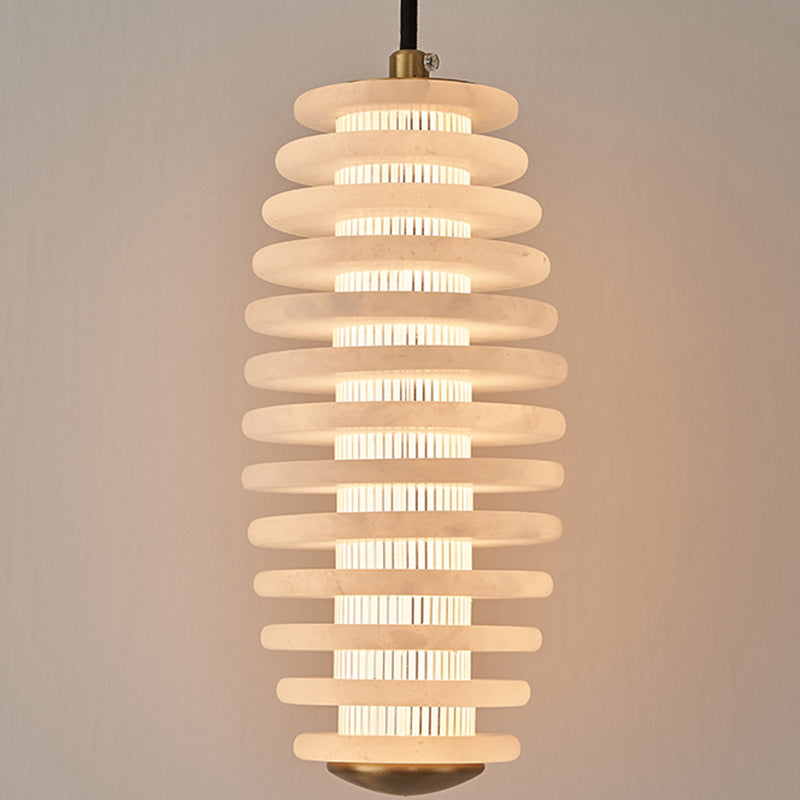 Scandinavian Round Hollow Acrylic LED Pendant Light