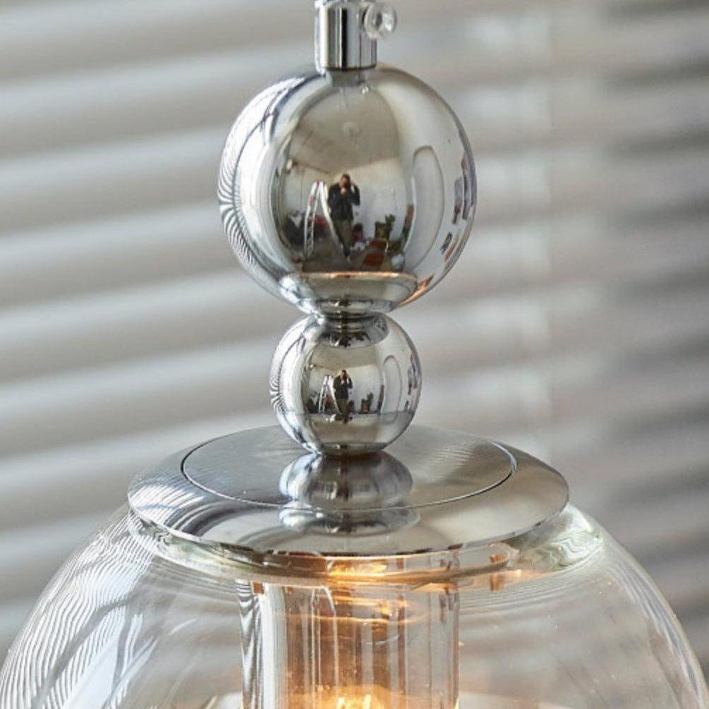 Orbique Bauhaus Chrome Mirrorball Glass Pendant Light