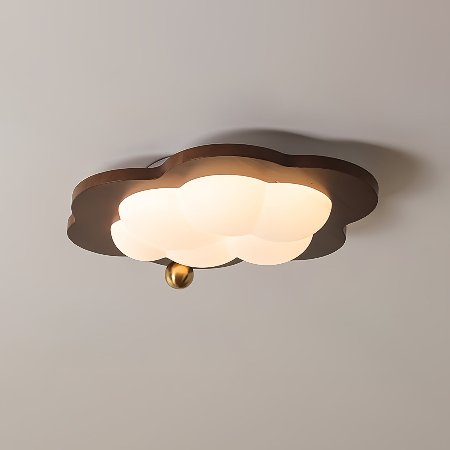 Lampada da soffitto Retro Cream Wood Cloud Dreamscape