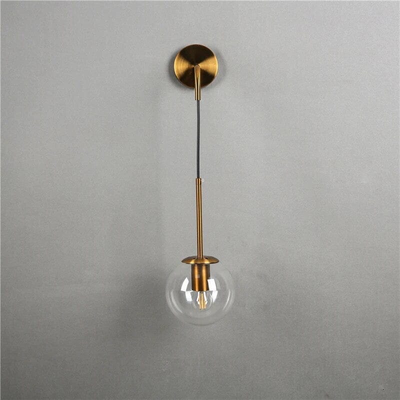 Elegant Eclipse Glass Hanging Wall Lamp