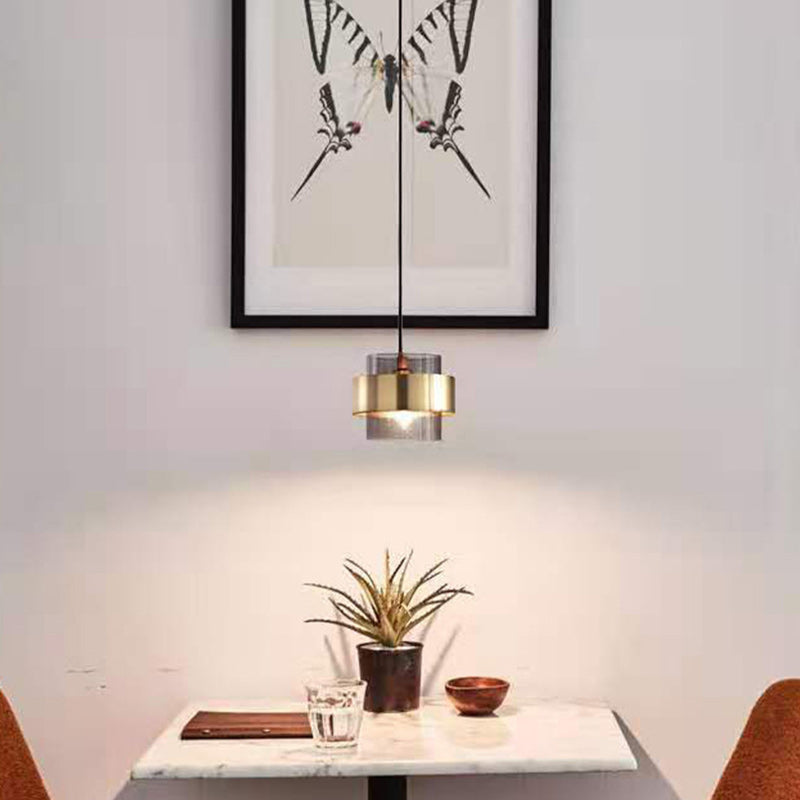 Lustre en verre rond scandinave