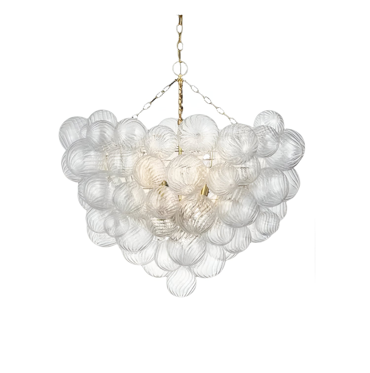 Cluster Ribbed Bubble Chandelier