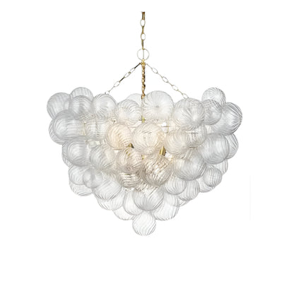 Cluster Ribbed Bubble Chandelier