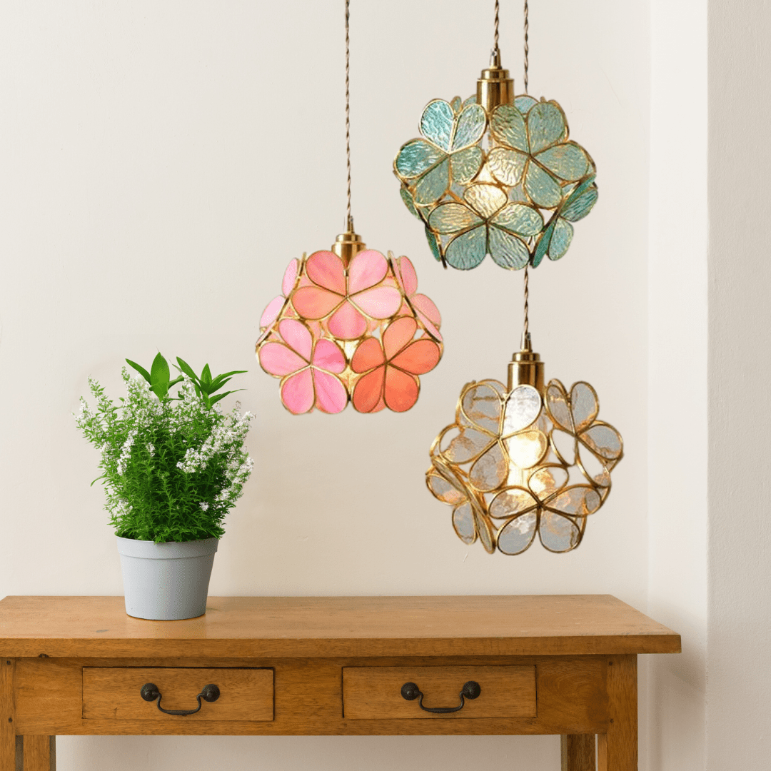 Nordic Flower Glass Pendant Lamp