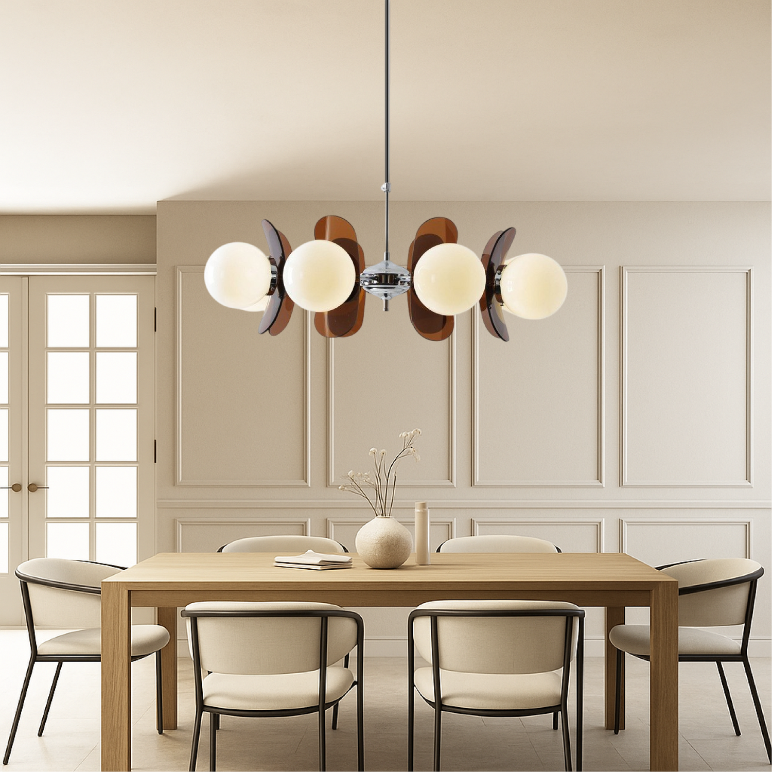 Aurelia Modern Bauhaus Glass Pendant Light