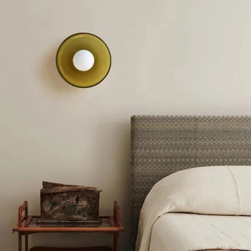 The Olive Disc Wall and Ceiling Lamp