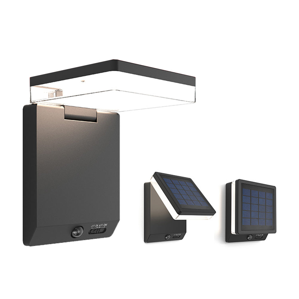 Modern Acrylic Solar Sensor Waterproof Outdoor Wall Lamp