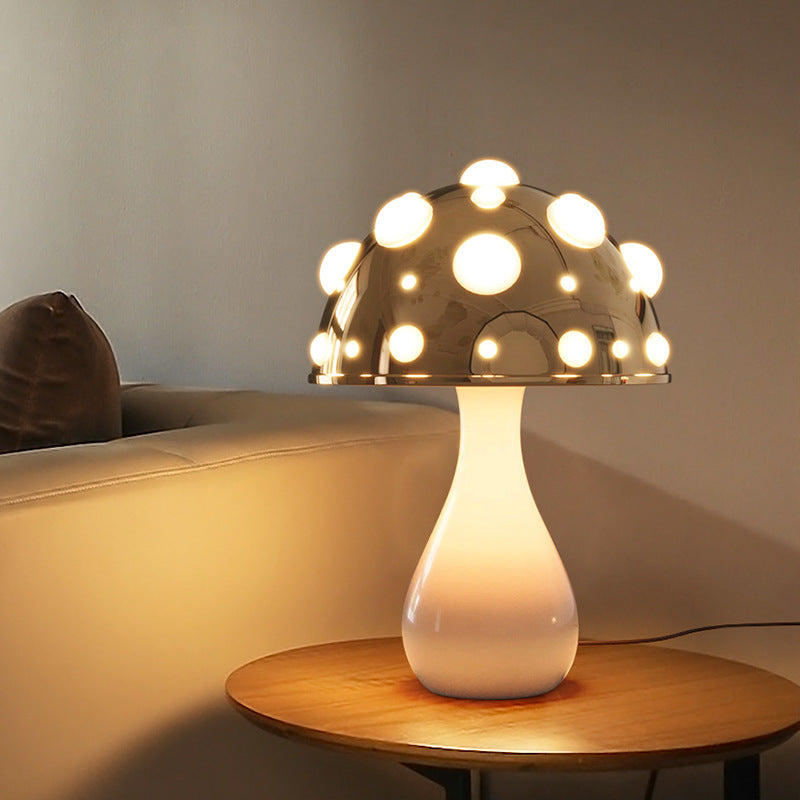 Lampe de table LED champignon créatif contemporain