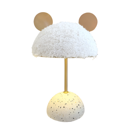 Creative Dome Iron Fabric Stone Table Lamp