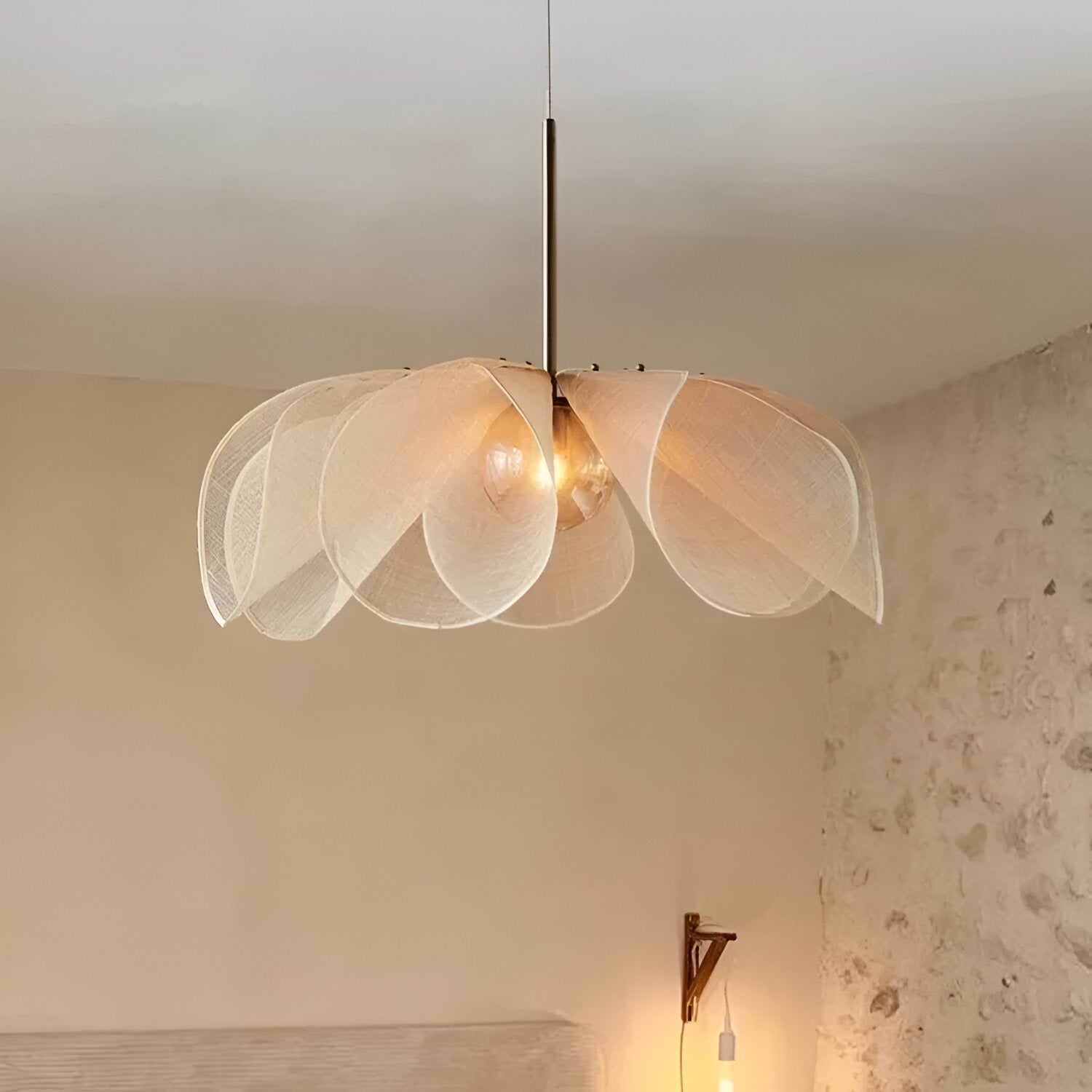 Nordic Fabric Flower Pendant Light