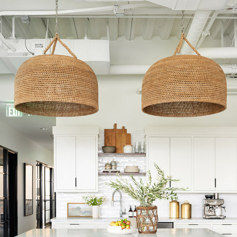 Natural Shadow Rattan Japandi Pendant Light