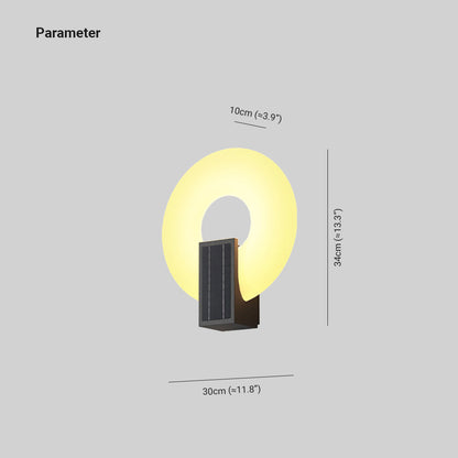 Isaac Modern Waterproof Acrylic Solar Outdoor Lamp