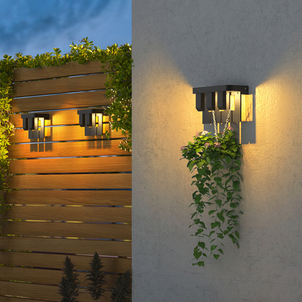 Lampe murale extérieure de jardin solaire IP65 étanche