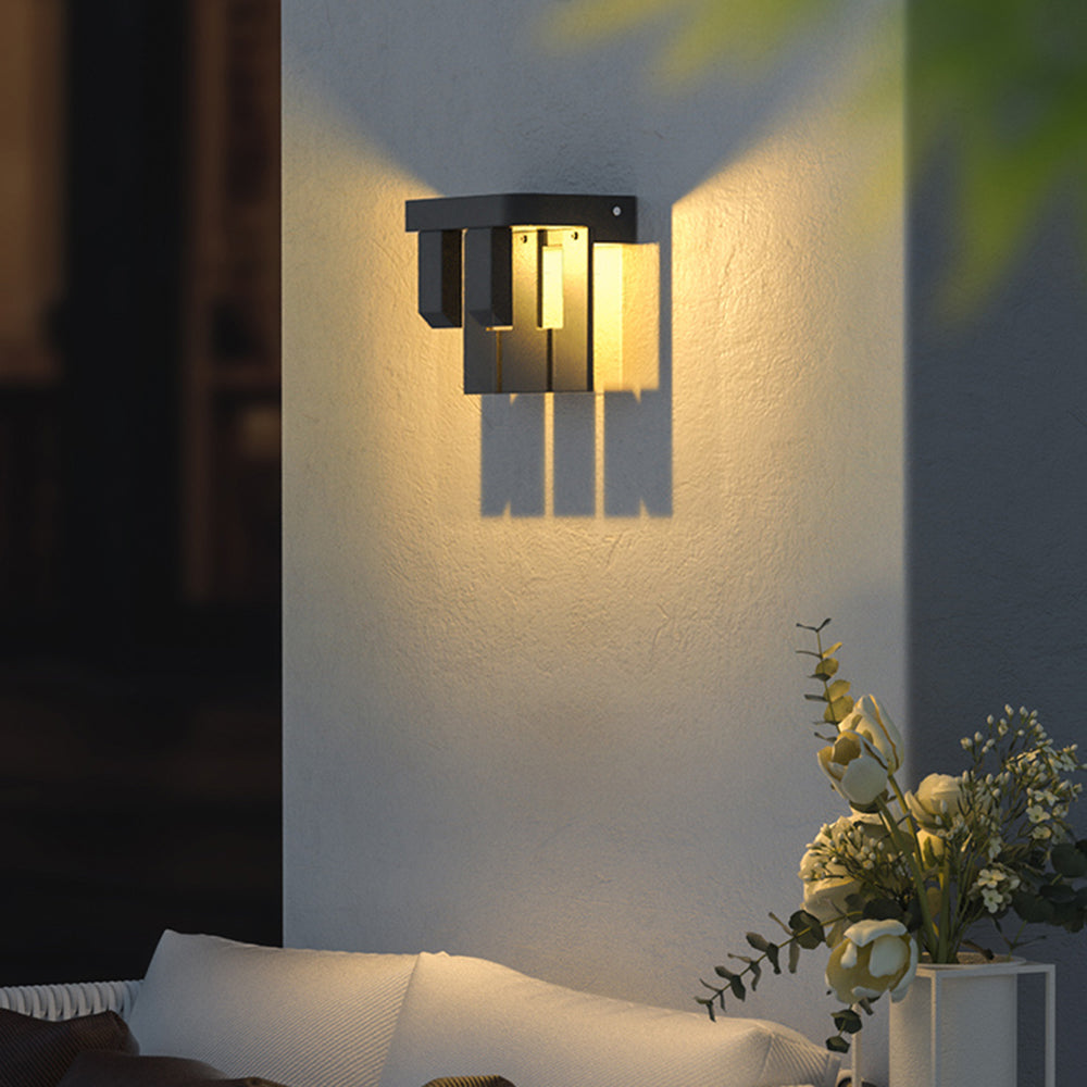 Lampe murale extérieure de jardin solaire IP65 étanche